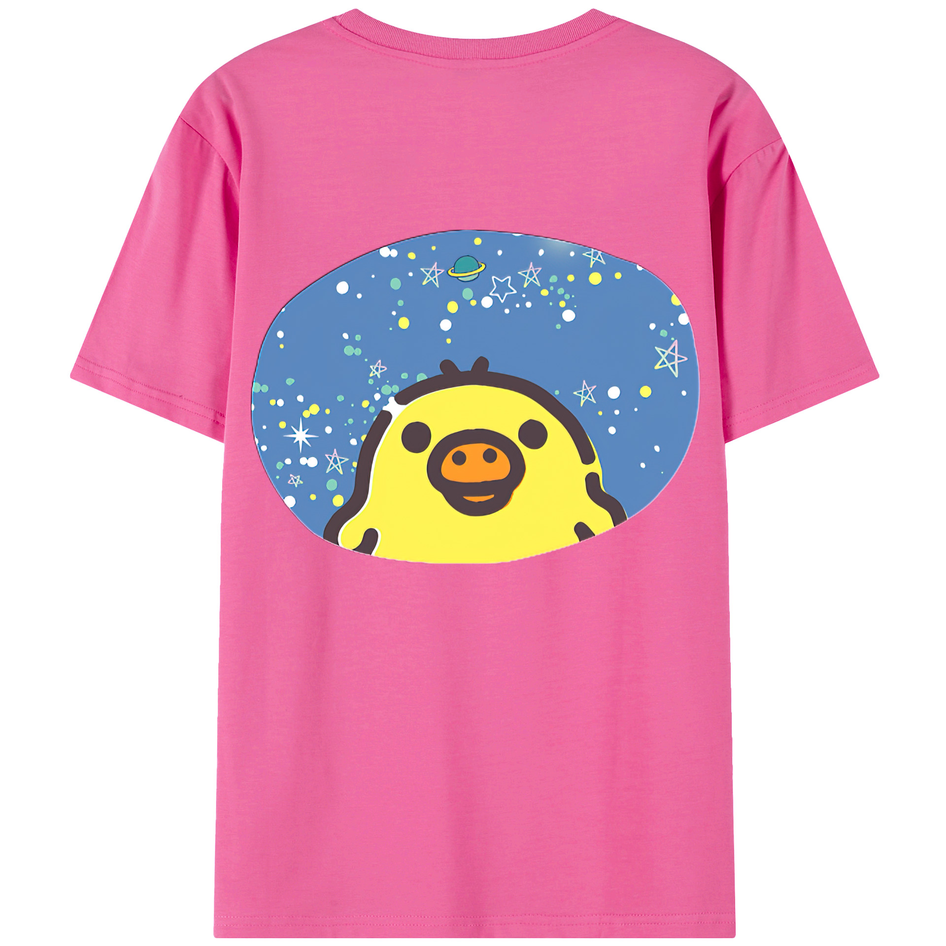 （画像用） リラックマ リラックマ キイロイトリ Rilakkuma Korilakkuma Kiiroitori レディース半袖Tシャツ(バックプリント)
